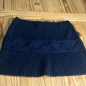 Max Mara 'S Navy Wool And Cashmere Knit Skirt Luxury